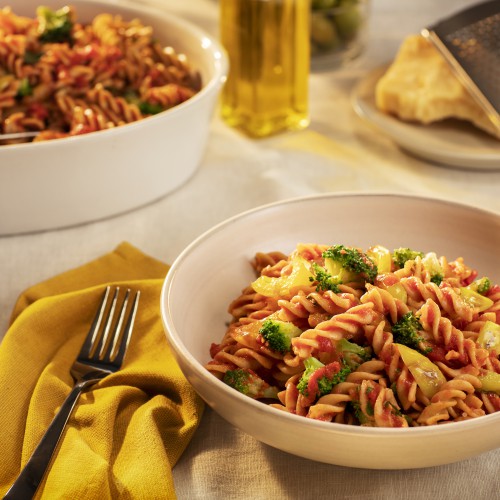 Recept Fusilli Sugocasa Broccoli Paprika Grand'Italia